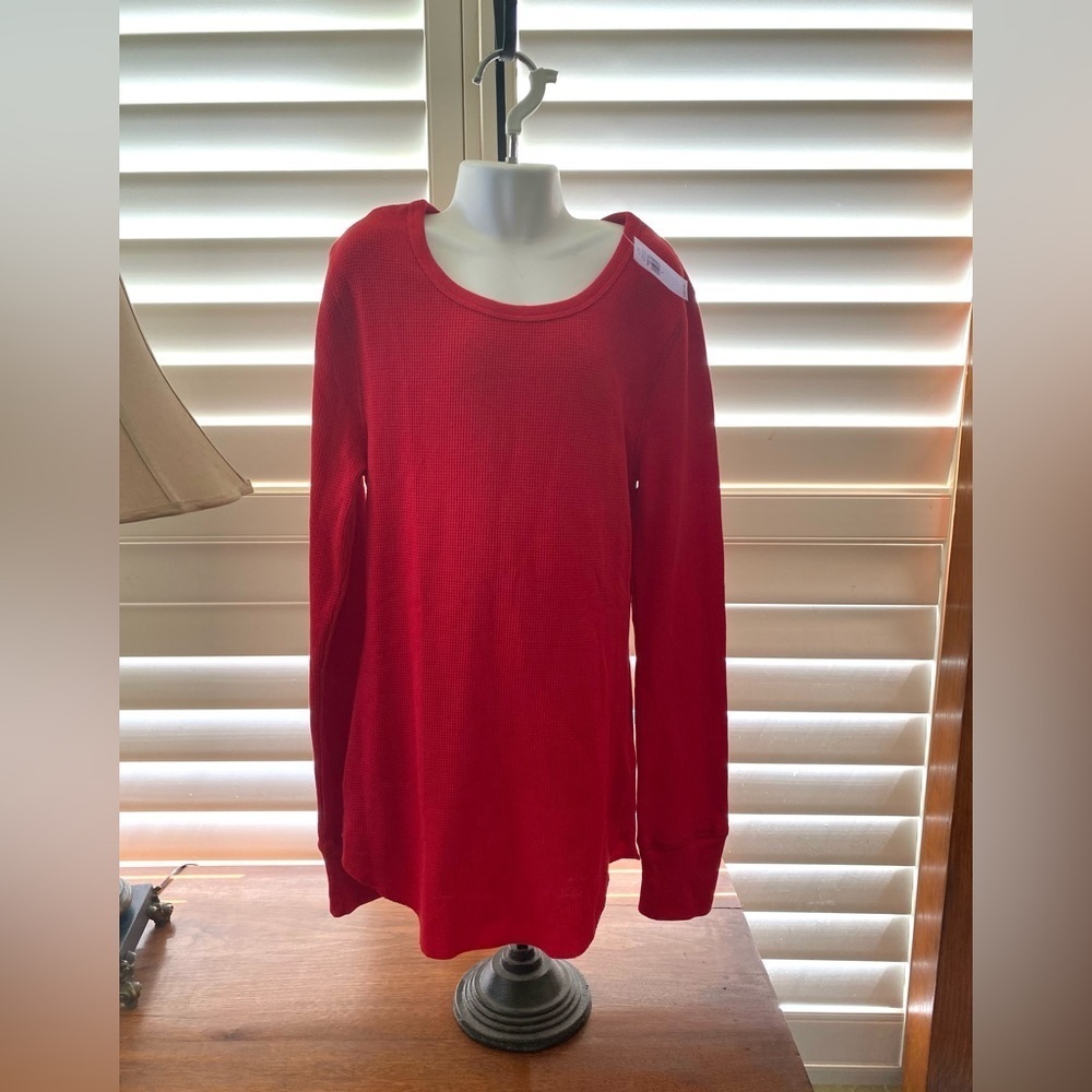 Old Navy NWT Waffle Tee Red Sz Small